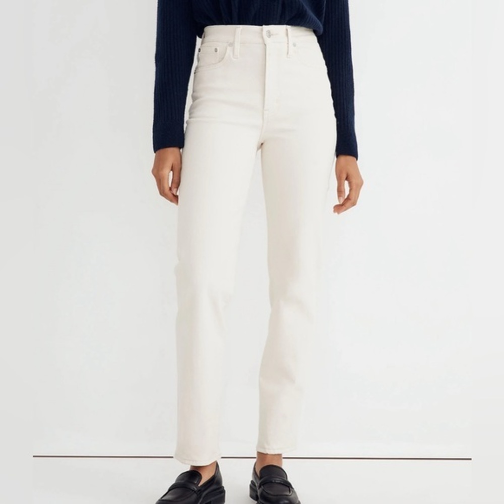 Madewell Women's Straight Leg Jeans - Cream